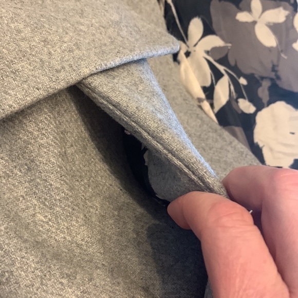 VINCE CAMUTO funnel wool blend fully lined coat jacket full zipper coat grey 1X - Picture 8 of 14